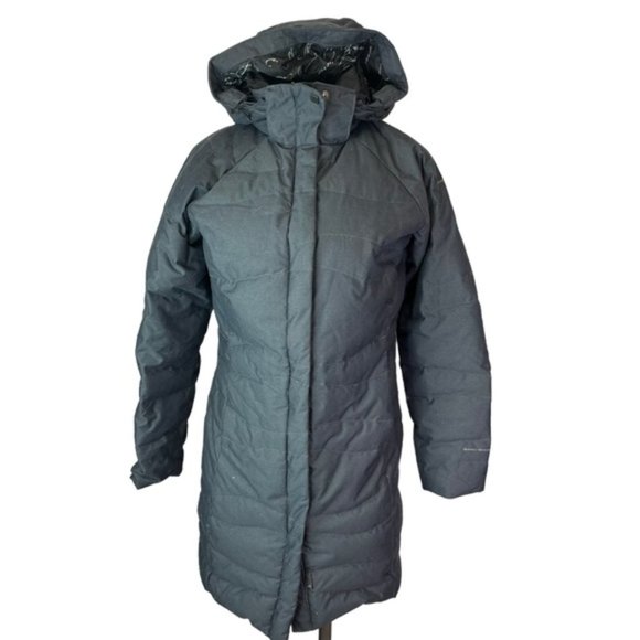 Columbia Omni-Shield Women's Long Down Puffer Gray Removable Hood Size Small - Picture 1 of 11